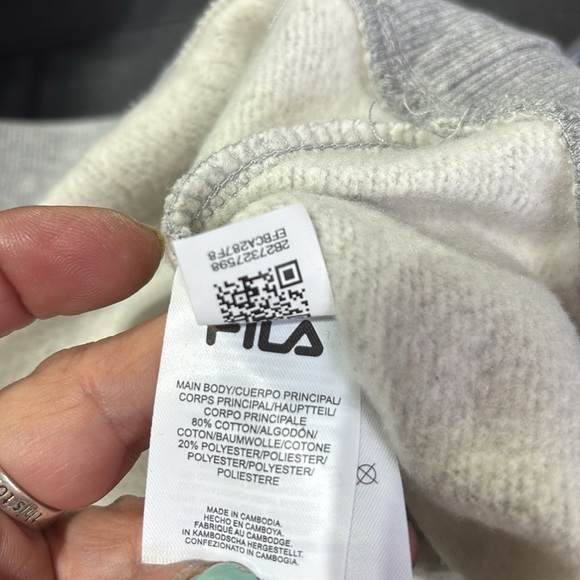 FILA Fleece Lined Joggers, elastic drawcord waist,hip pockets,embroidered logo - Picture 7 of 9